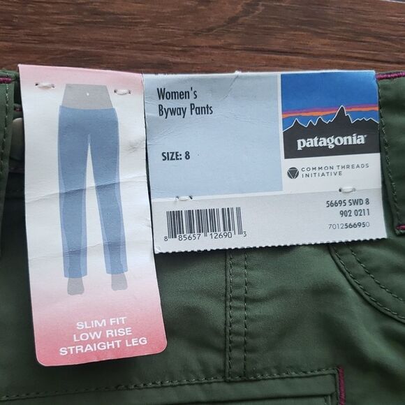 Patagonia Women's Green Edgy Athleisure Outdoor Summer Hiking Y2K Cargo Pants 8 - Picture 5 of 6